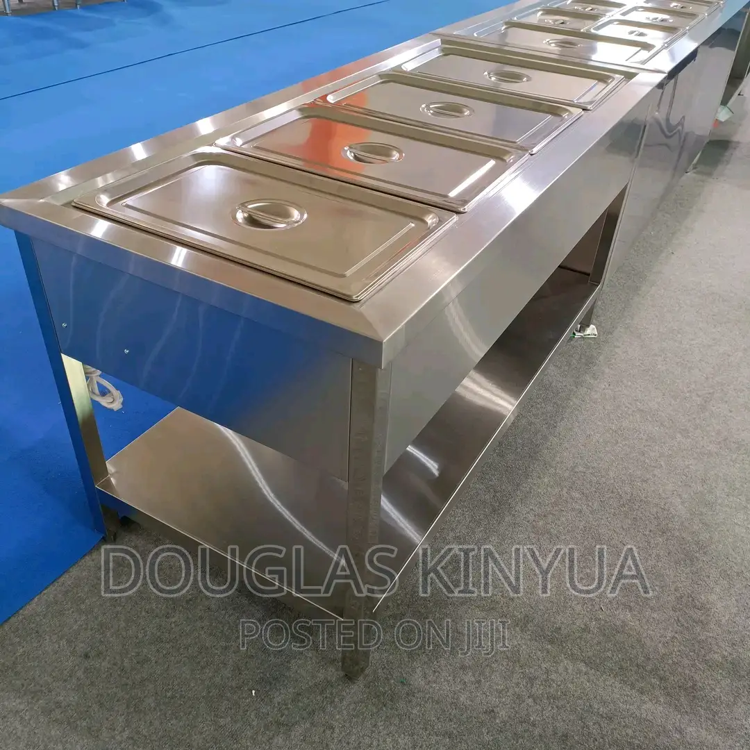 Stainless Steel Commercial Food Warmer (4partition).