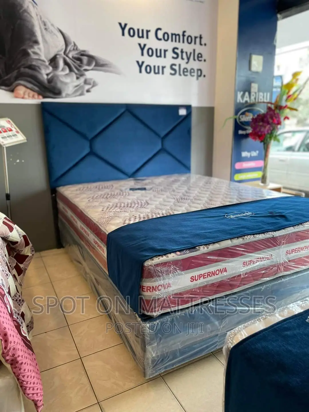 5by6 Complete Bedset (Bed + Spring Mattress of 5yrs Warranty