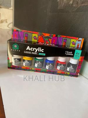 6 Colour Acrylic Paint Liquid Acrylic Paint 25ml - thumbnail 2