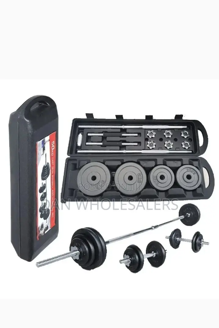 York 50kgs Set Barbell With a Portable Case