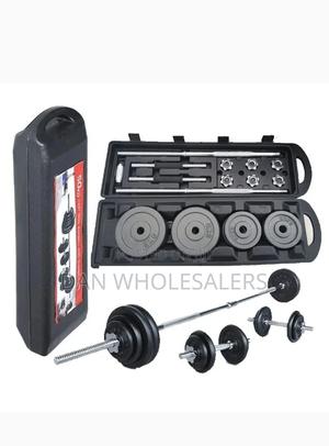 York 50kgs Set Dumbbells/Barbell - thumbnail 2