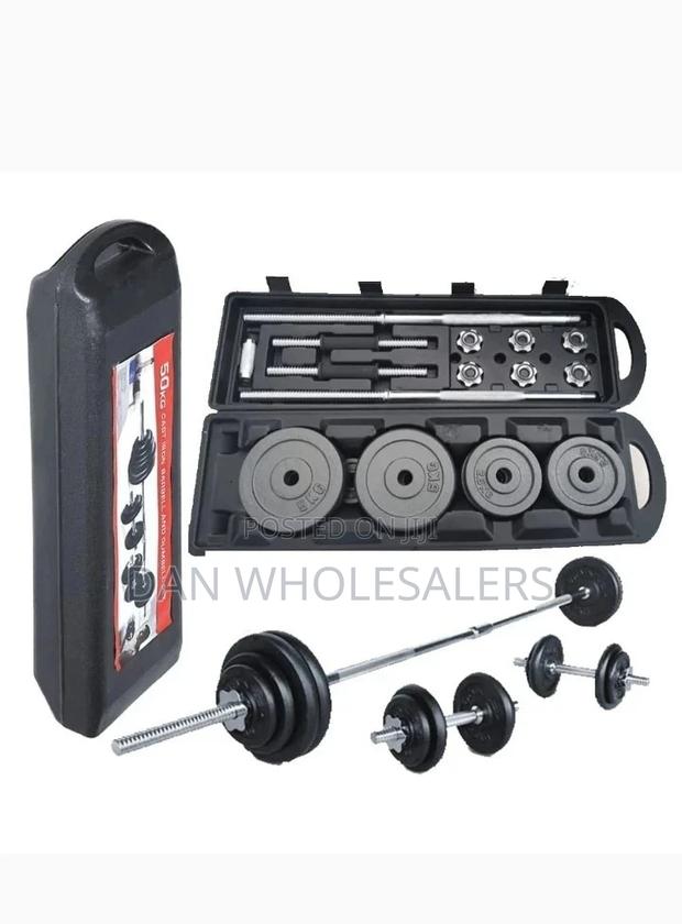 York 50kgs Set Dumbbells/Barbell - main view