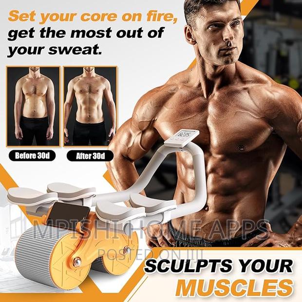 4 Elbow Pad Automatic Rebound Healthy Abdominal Wheel - thumbnail 7