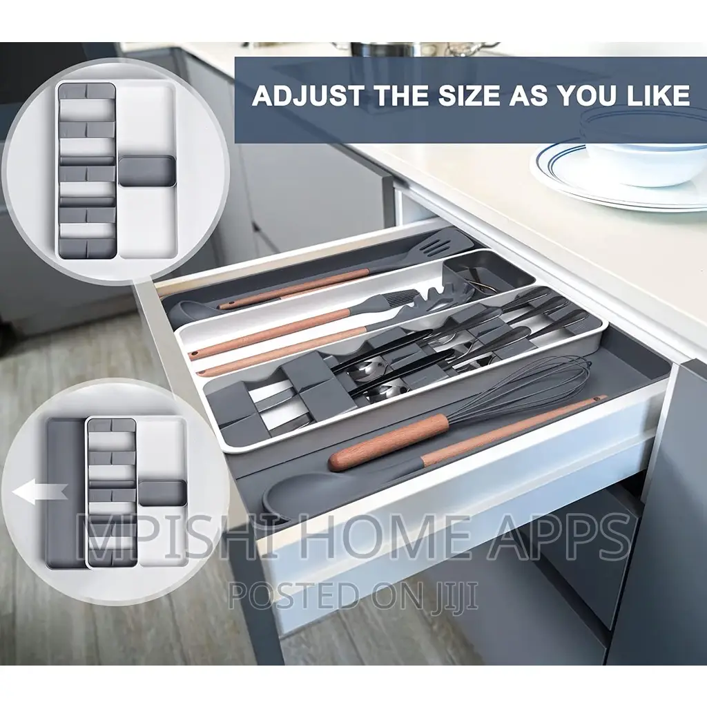Big Size 56cm Expandable Cutlery Gadgets Drawer Organizer