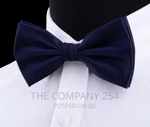 GUSLESON Silk Solid Pre-Tied Bow Tie for Men Purple Black .