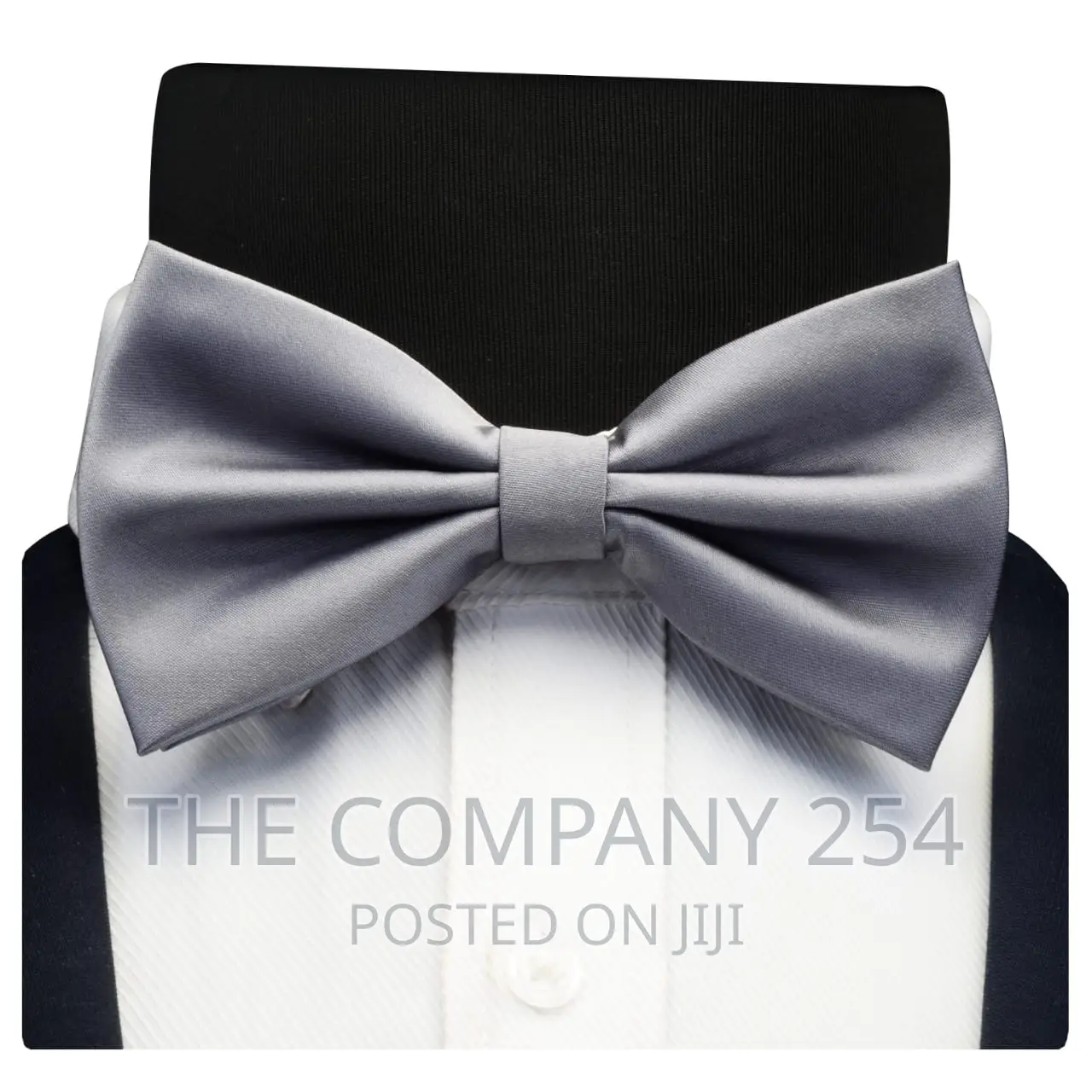 GUSLESON Silk Solid Pre-Tied Bow Tie for Men Purple Black .