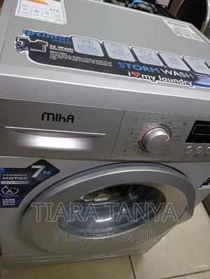 Washing Machine, 7kg, Fully Automatic, Front Load, Silver - main view
