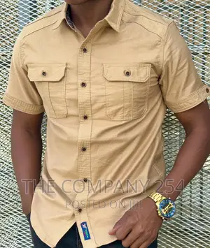 Double Pocket Short Sleeved Khaki Shirts 
Ksh.1500