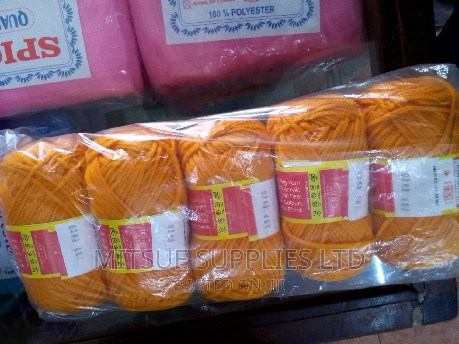 Butterfly Chunky 4ply Acrylic Yarn Mustard Yellow Code 283