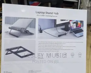 Wiwu Laptop Stand Hub 8 in 1 USB-C Docking Station