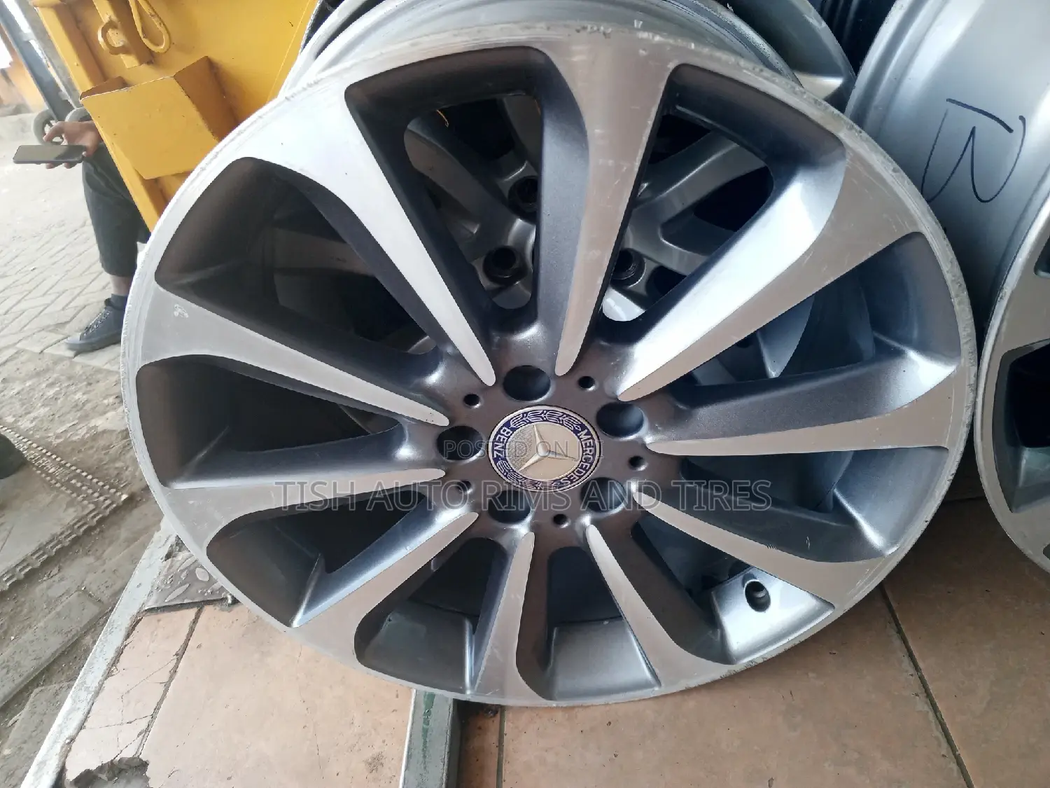 Original Gray Silver Mercedes Benz Rims Size 19 Inch