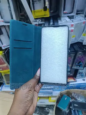 Green Caseme Leather Flip Cover for Redmi Note 13 Pro 4G