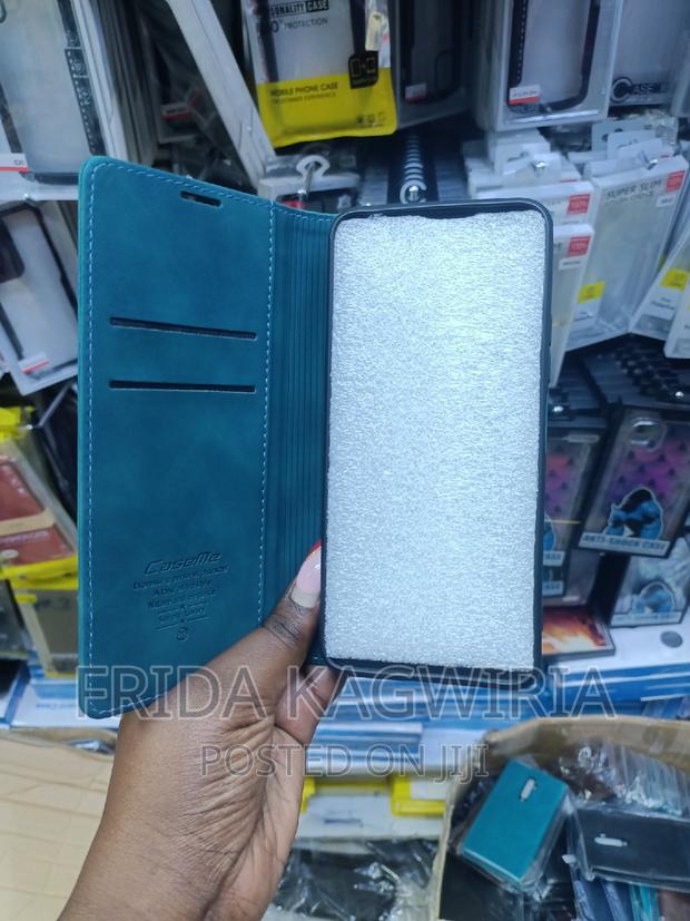 Green Caseme Leather Flip Cover for Redmi Note 13 Pro 4G - thumbnail 2