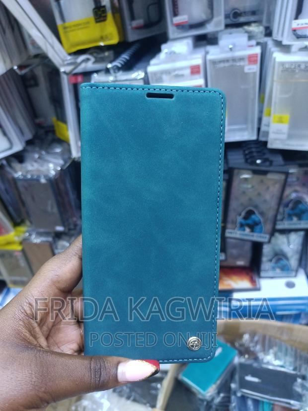 Green Caseme Leather Flip Cover for Redmi Note 13 Pro 4G - thumbnail 3