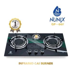 Nunix 3 Burner Glass Top Table Infrared Cooker, - thumbnail 2