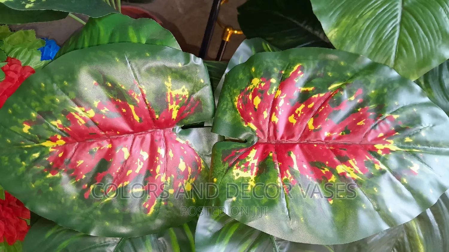 Red Leaf Artificial Plant 18leaves