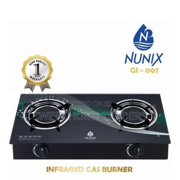 Nunix 2 Burner Glass Top Table Infrared Cooker - main view