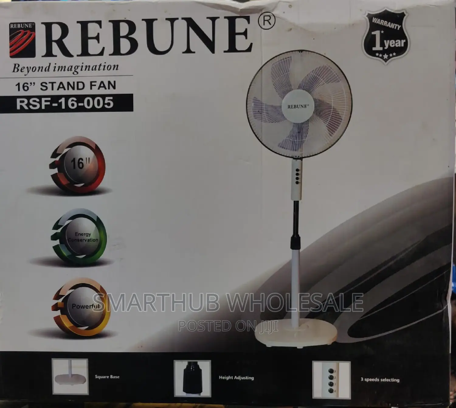 *Rebune Standing Fan 16" Fan