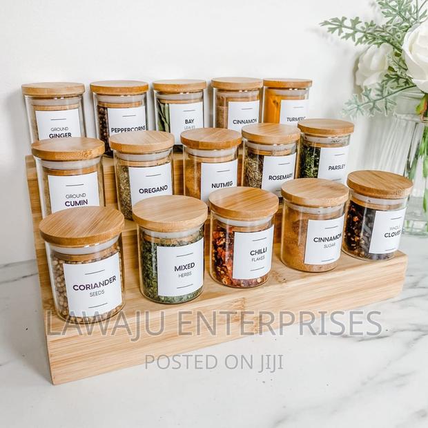 3 Tier Bamboo Spice Rack - main view