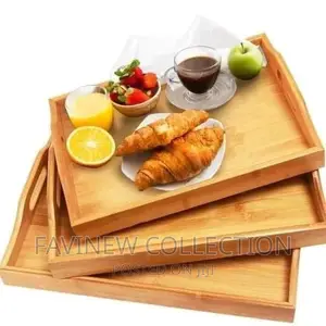 *3pcs High Quality Multifunctional Bamboo Serving Trays