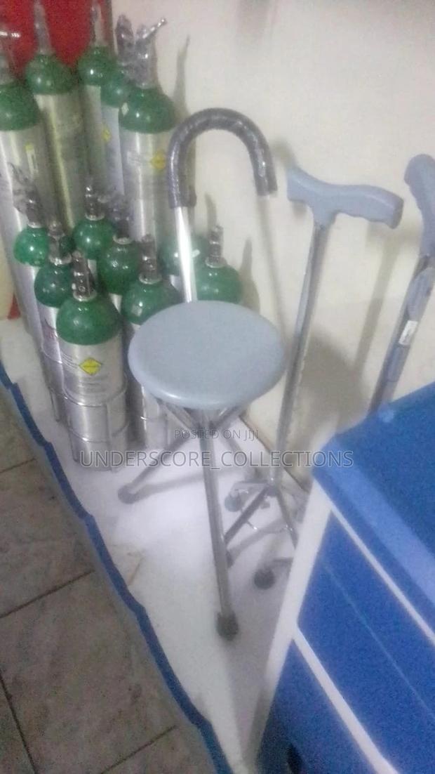 Elderly Walking Stick With Chair - main view