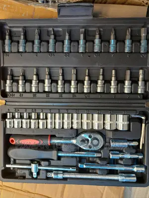 Chrome Socket Wrench Spanners 46 PCS