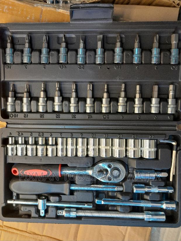 Chrome Socket Wrench Spanners 46 PCS - main view