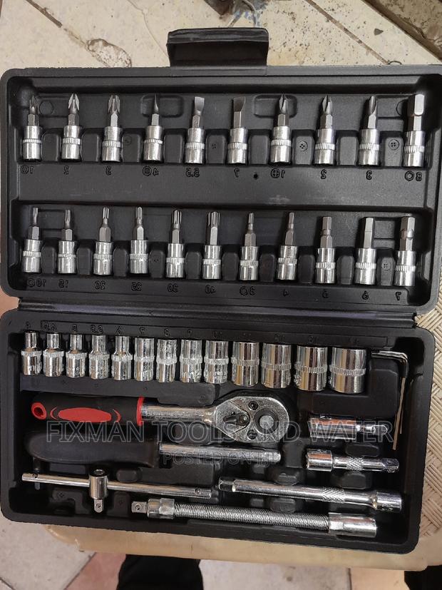 Socket Wrench Spanners 46 PCS + Screw Driver - main view