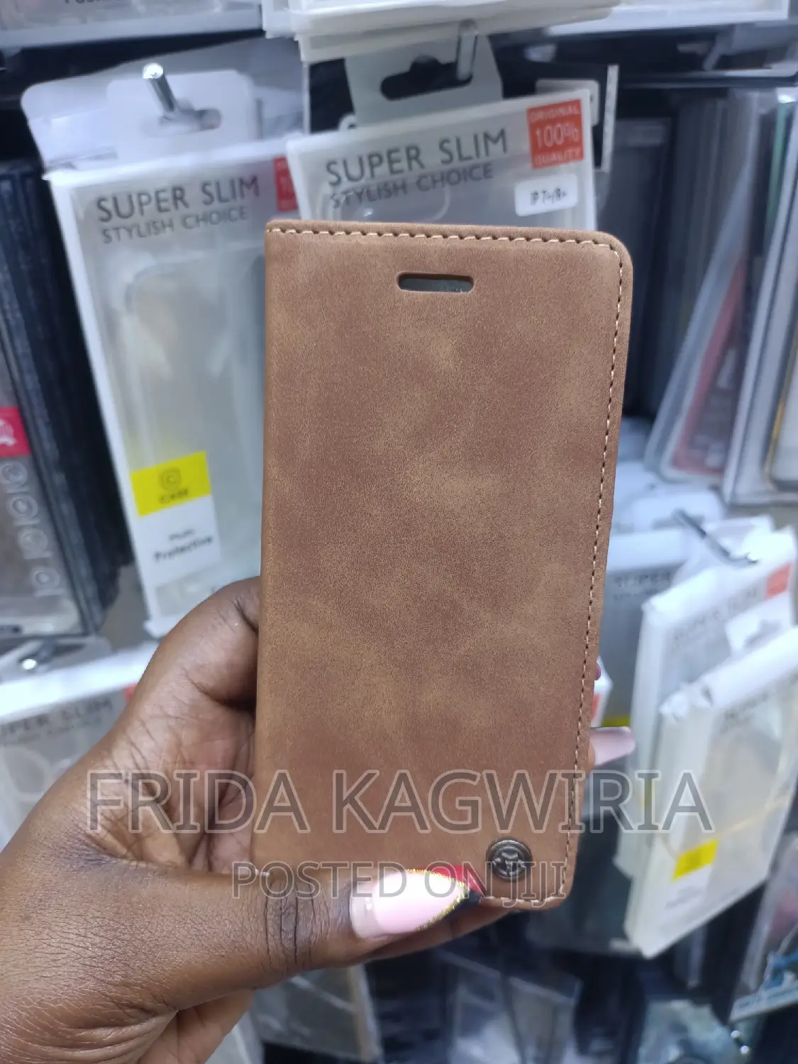 iPhone 8 Caseme Leather Flip Cover