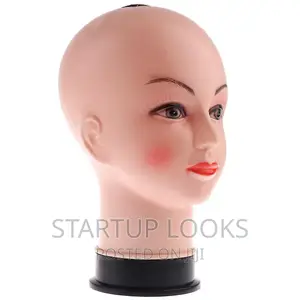 Dummy Mannequin Head Bald Rubber