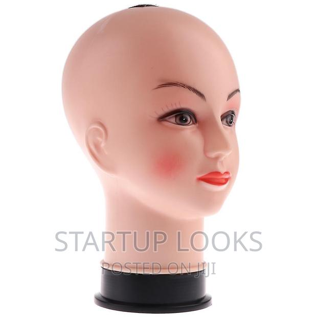 Dummy Mannequin Head Bald Rubber - thumbnail 2
