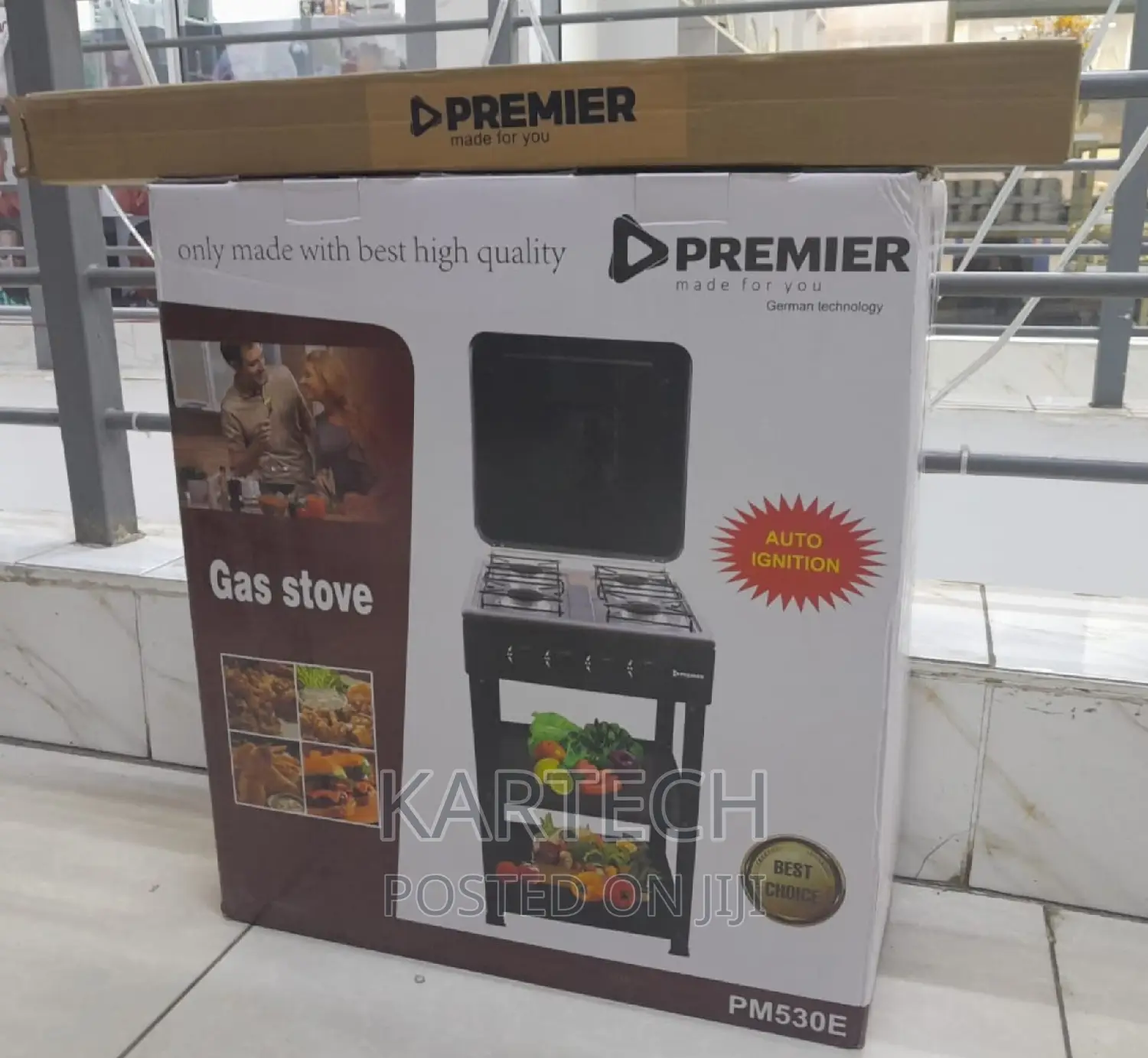 Premier 4 Gas Cooker With Shelves -PM530
