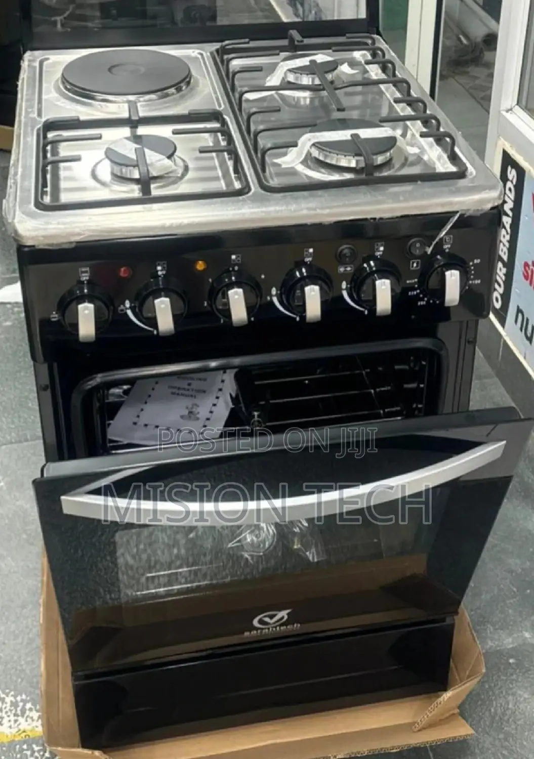 Standing Cooker With Strong Glass Lid