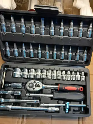 Tolsen 46pc Ratchet Socket Set,Plus Wrench