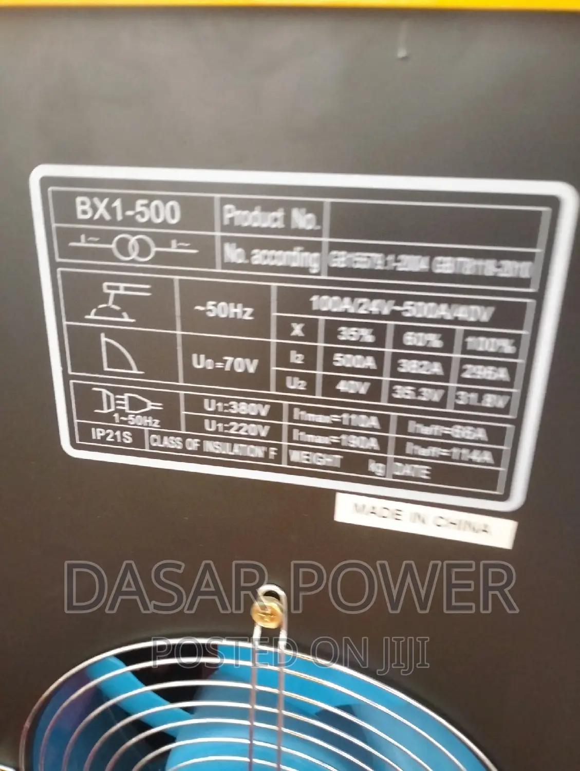 Bx1-500 Ac Arc Welder