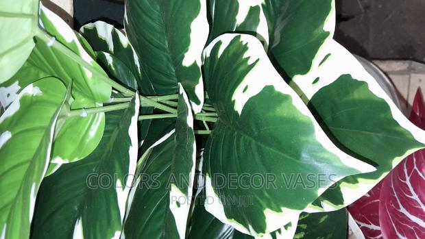 Green and White Plant Artificial - main view