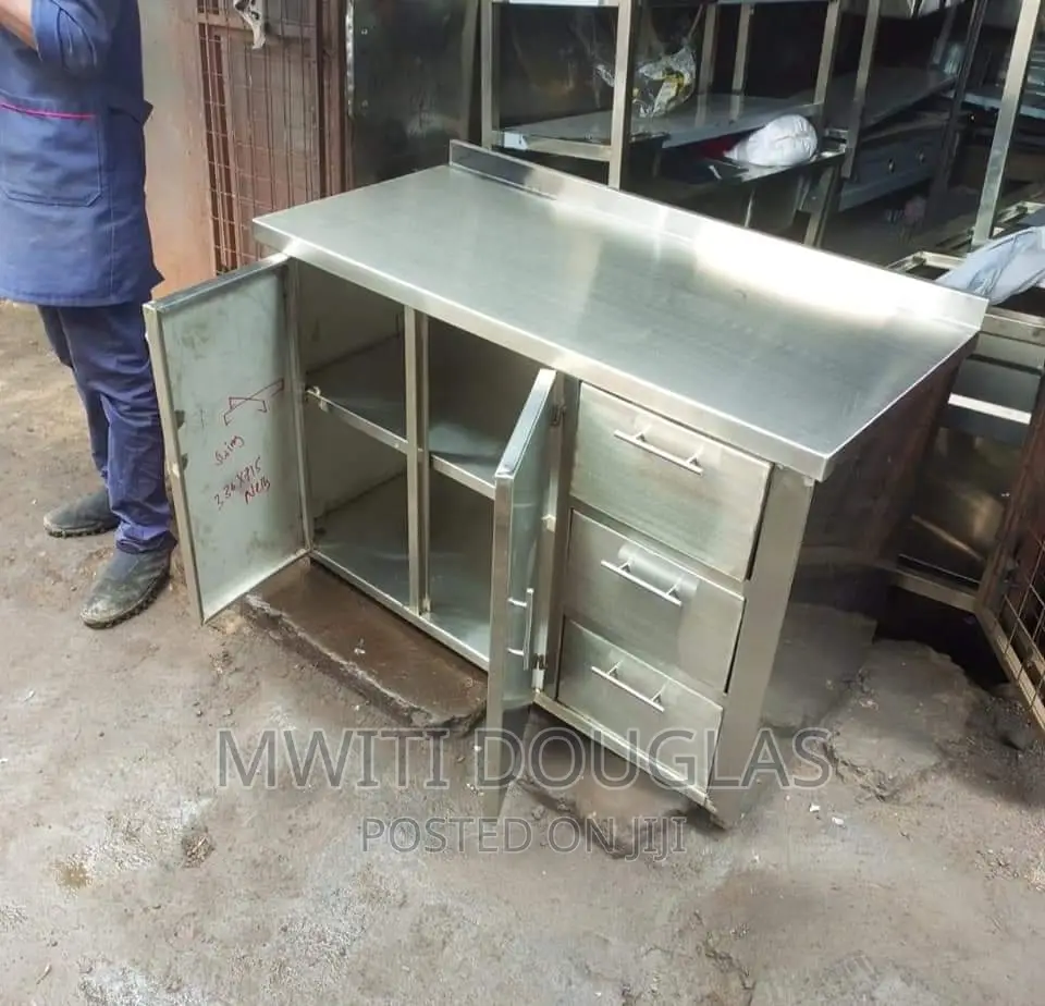 Working Table With Cabinet