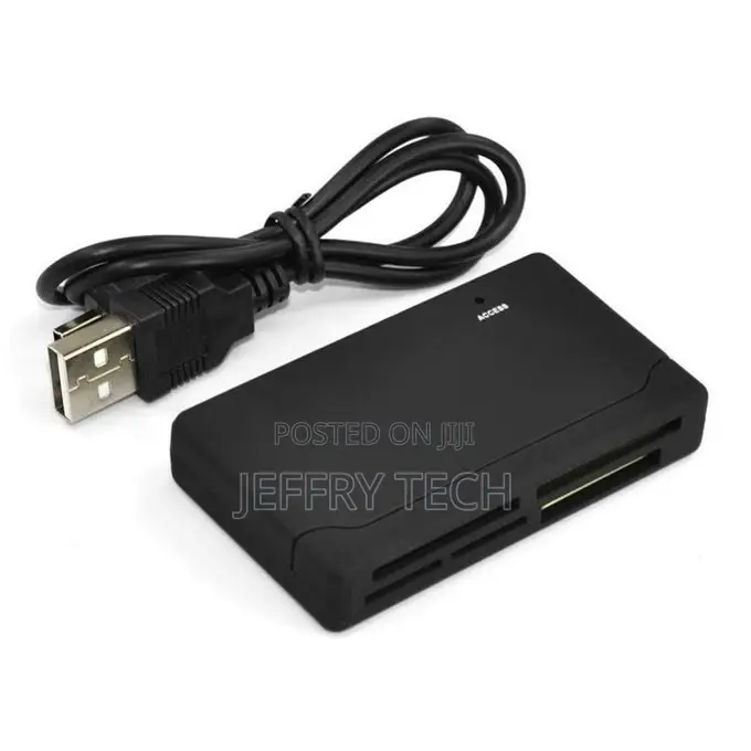 All in One Memory Card Reader USD Cable Black Support USB V2