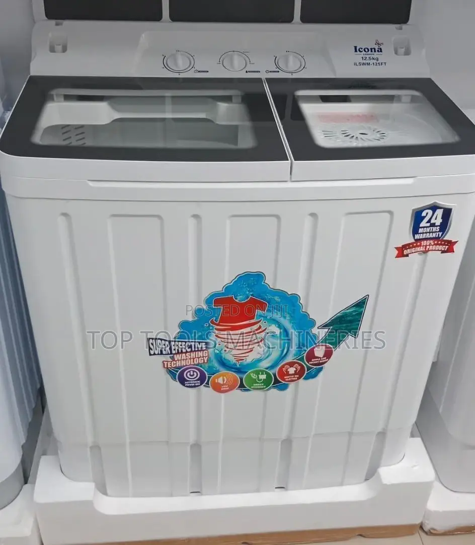Icona Washing Machine 12.5 KG Twin Tub