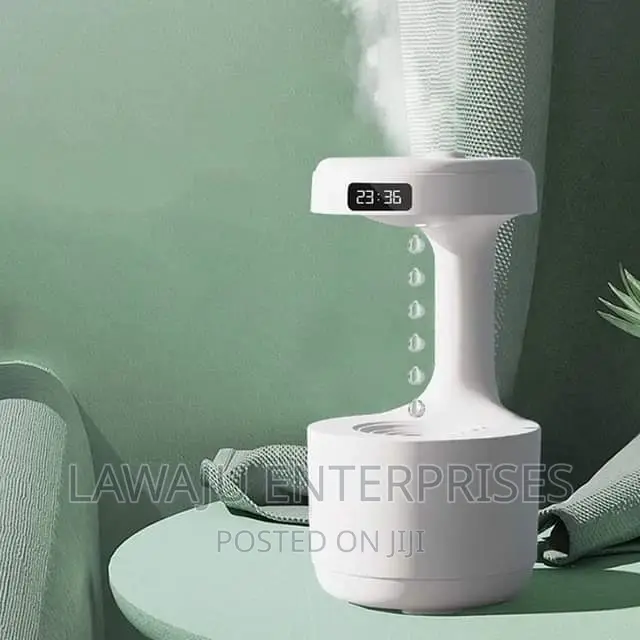 Water Drops Humidifier With Clock