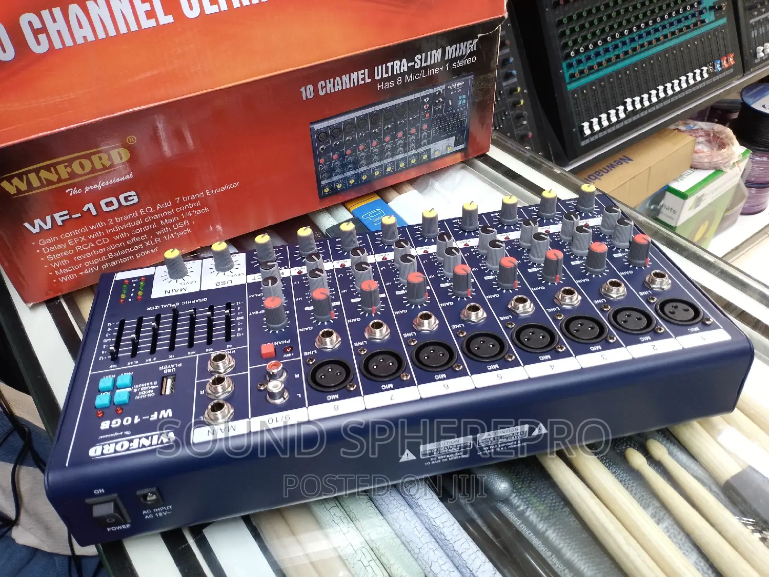 Winford 10 Channel Plain Mixer