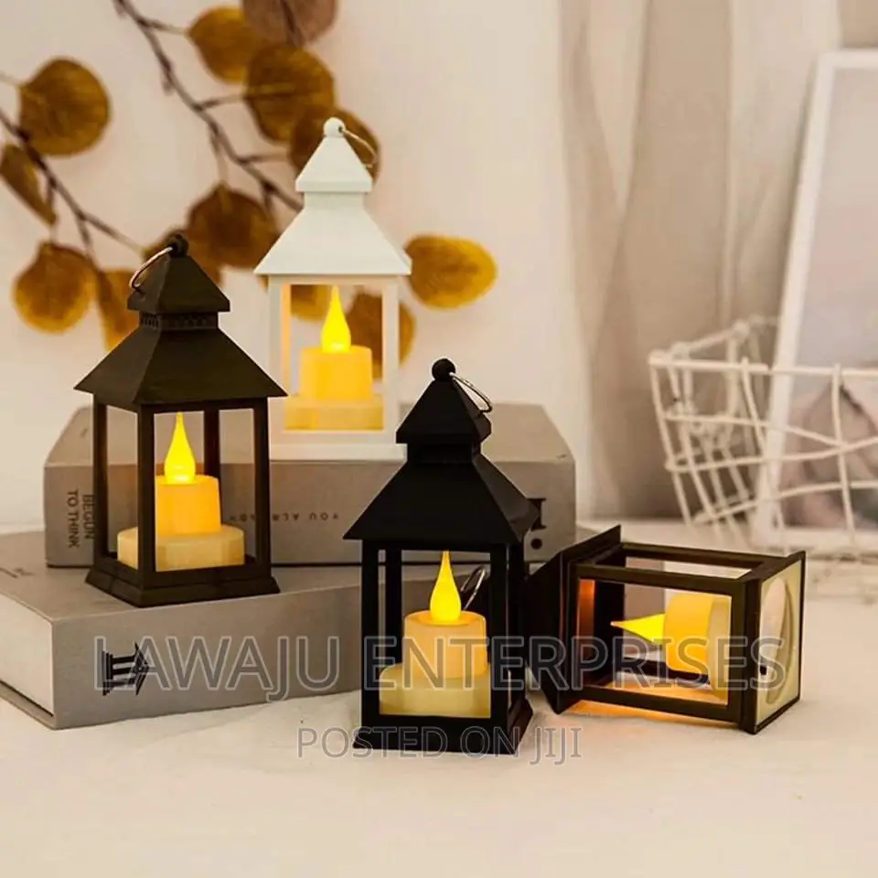 Black Vintage Decorative Fire Lantern
