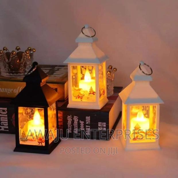White Vintage Decorative Fire Lantern