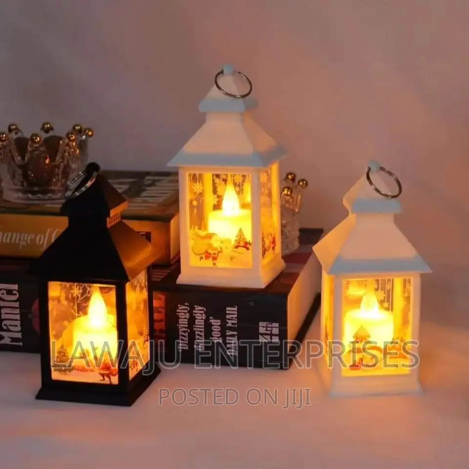 White Vintage Decorative Fire Lantern