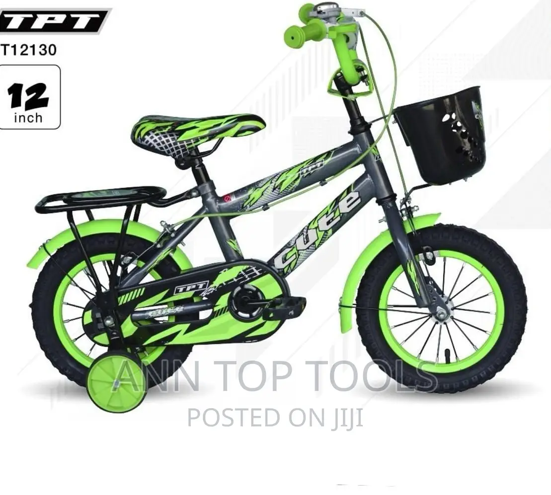 Cute Kids Bike Size 12 Green