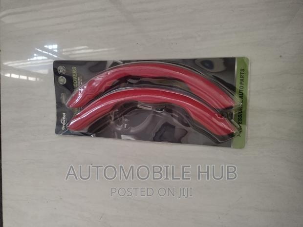Carbon 2pc Red Steering Wheel Covers