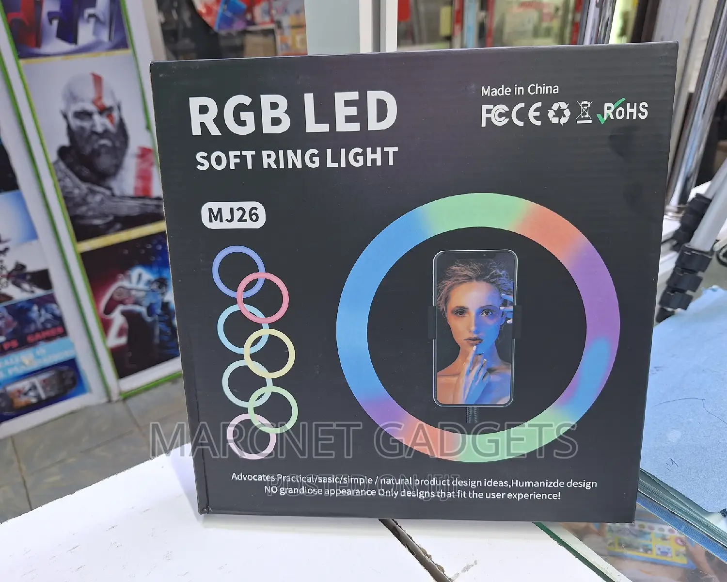 10 Inch RGB and Three Mode Ring Light + 2.2m Tripod Stand