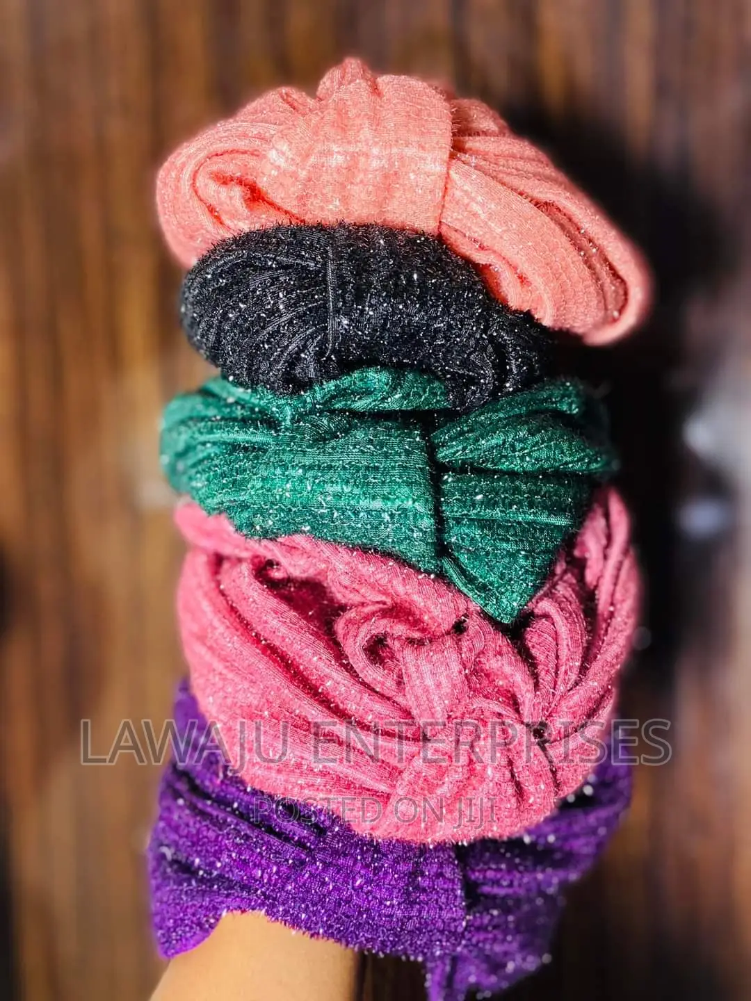 Twisted Turbans With Shimmer
