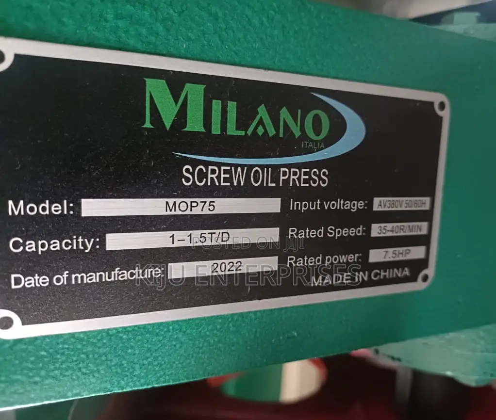 Screw Oil Pressing Machine
