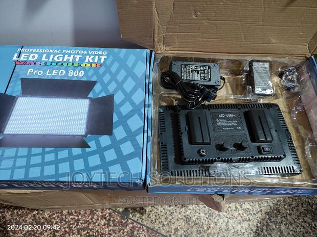 Studio Photo/ Vedio Light. Led 800 + With Two Batteries. - main view